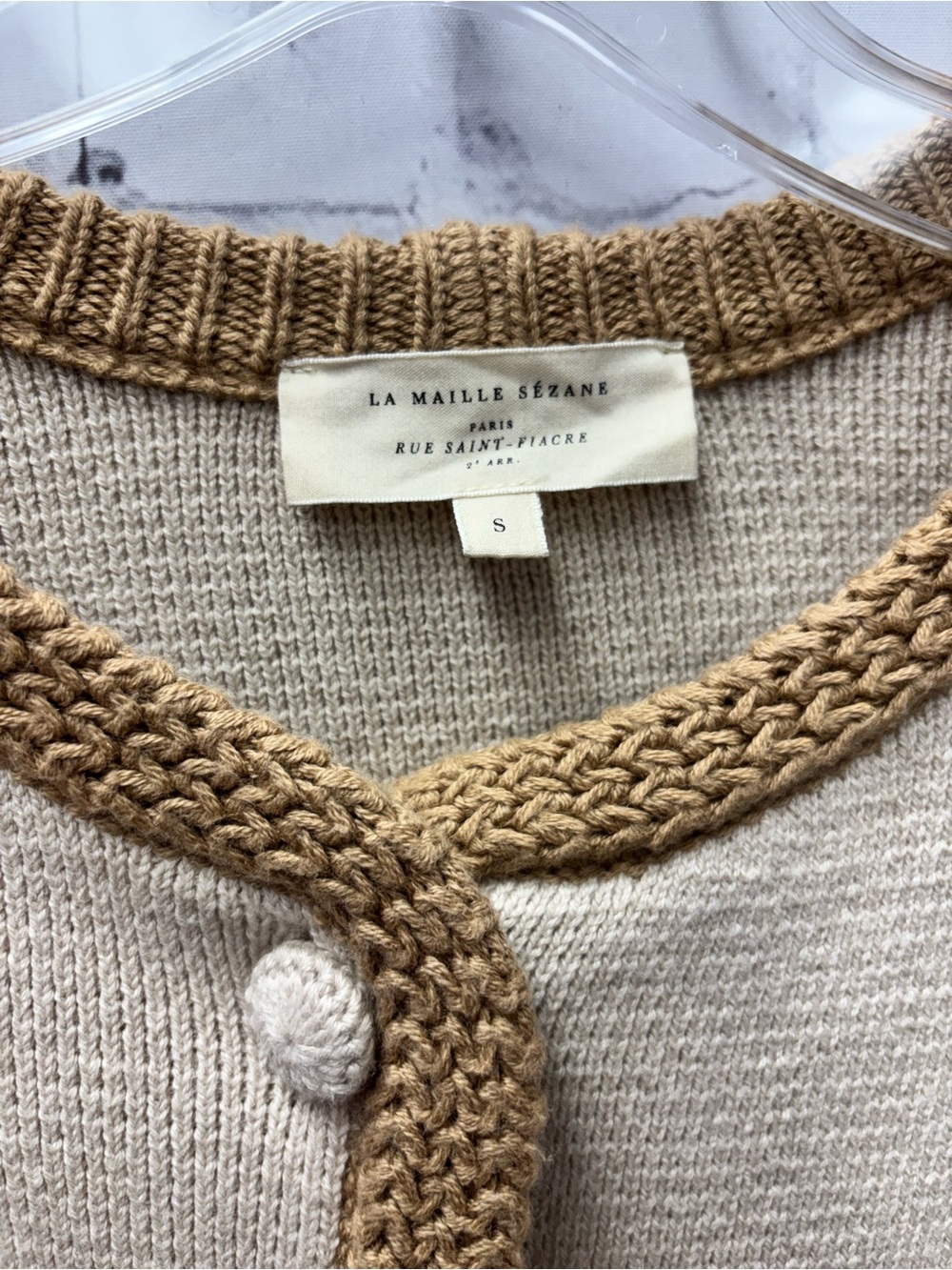 Sézane Auguste Jacket Vanille Biscuit - Picture 5 of 8